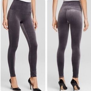 SPANX Gray Velvet Leggings 2X